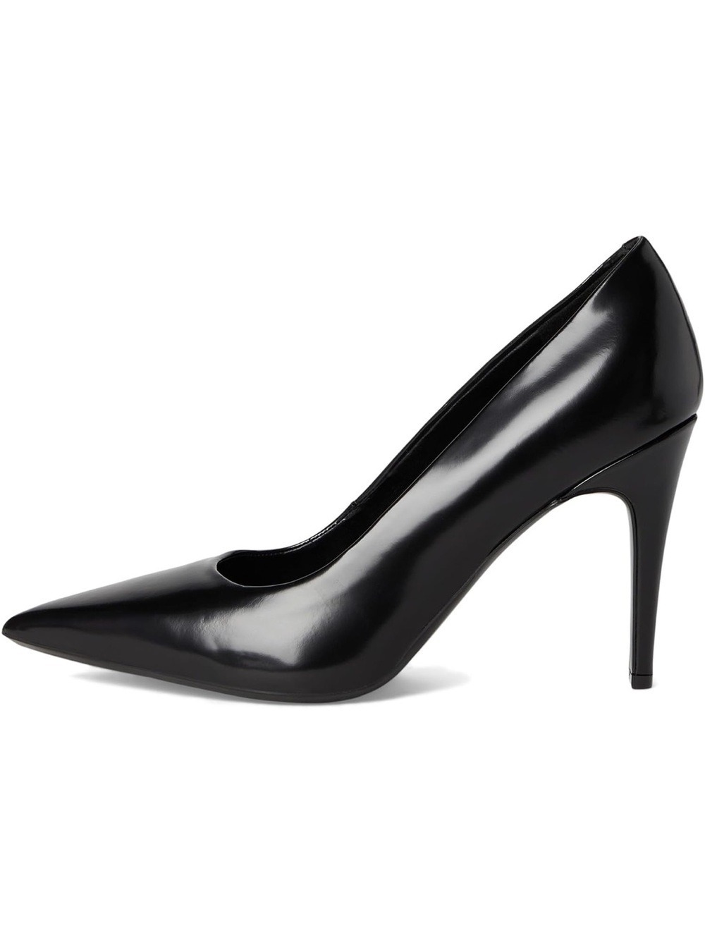 Calvin Klein Dessia Classic Black Leather Pointed-Toe High Heel Pump